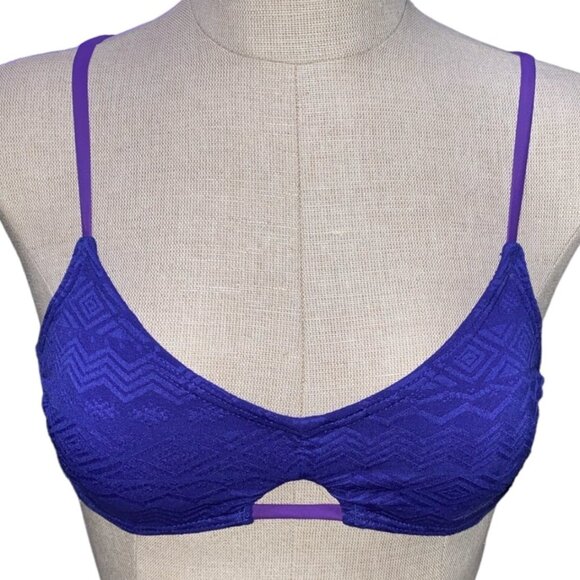 Xhilarations XS Swimwear Top Women Tie Racerback - Picture 1 of 8